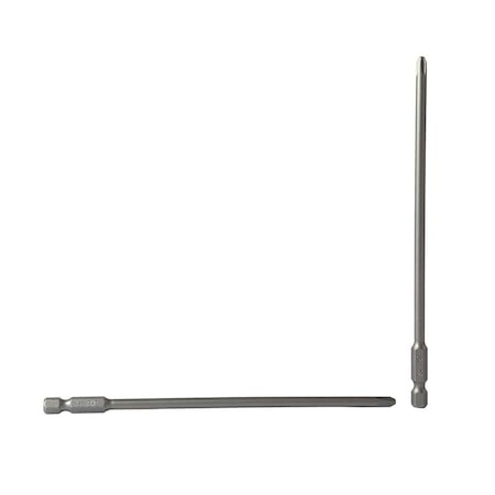 Superior Steel 2# Phillips Head Power Screwdriver Bits - 6 Inch Long - 4.5mm Dia, PK 25 BP602-25B